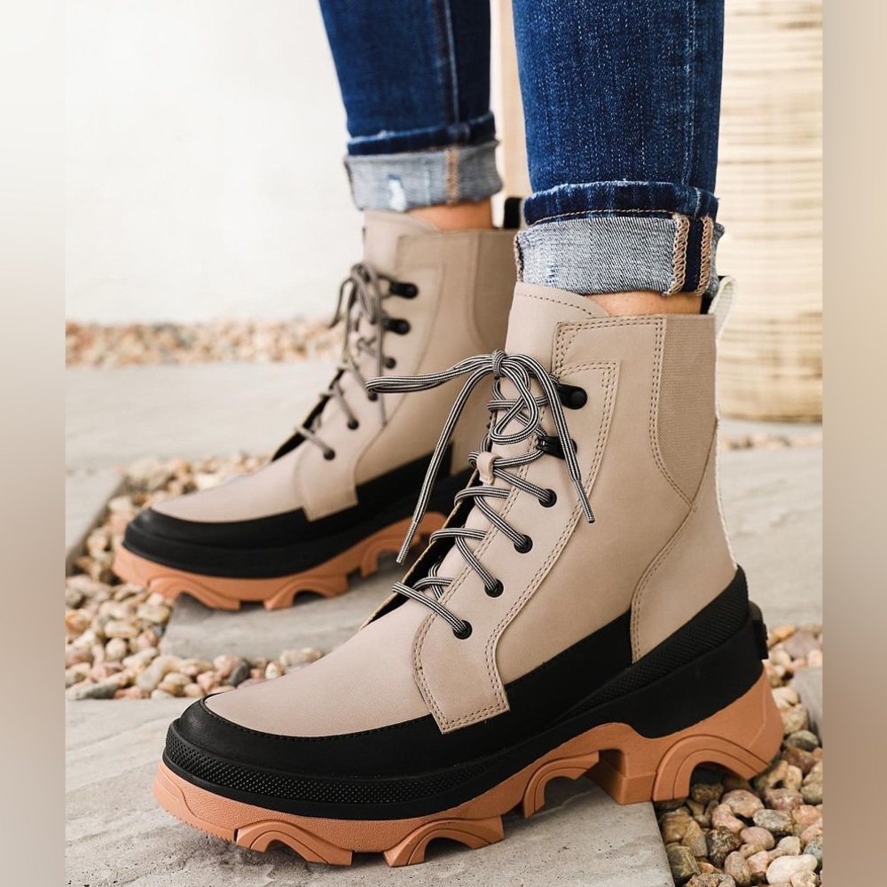 Sorel Brex Lace Up Boot 8.5 Tan